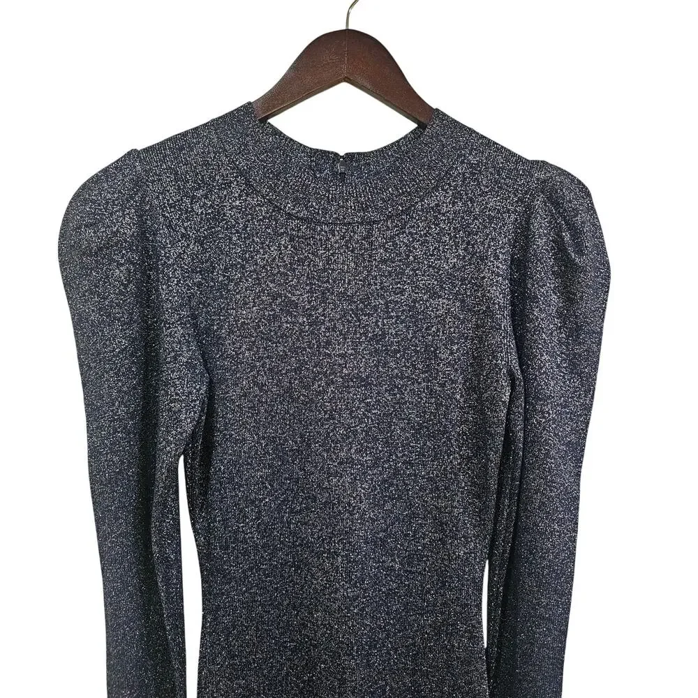 Sachin & Babi Amelie Metallic Knit Bodycon Dress Size S - Picture 7 of 9